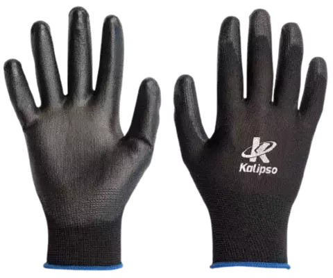 Luva De Protecão PU Preta 9/G KALIPSO