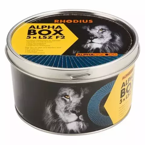 Disco Flap ALPHA LSZ F2 ANG 115X22,23 GR40 5 PeCas RHODIUS 209312