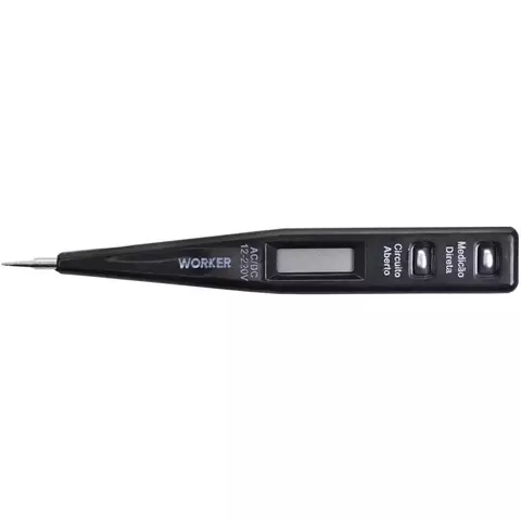 CHAVE TESTE DIGITAL 12V 220V - 197645 WORKER