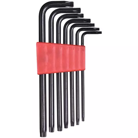JOGO DE CHAVE TORX CURTA 7 PCS T10 A T40 - 140880 WORKER
