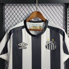 SANTOS LISTRADO PRETO E BRANCO 22-23 - loja online