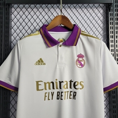 REAL MADRID BRANCO GOLA POLO 21-22 - loja online