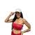 Top faixa tomara que caia sutia cropped com bojo removível feminino fitness academia - TB Modas