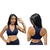 Top nadador feminino sem bojo conforto no treino cores preto e cinza na internet
