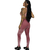Calça veludo molhado legging feminina leg cintura alta fitness - comprar online