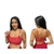 top alcinha cropped feminino com bojo removível vestido academia e ginástica