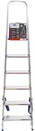 Escalera De Aluminio Tijera 6 Escalones Mor Plegable 5104