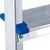 Escalera de aluminio tijera Mor 5105 plateada - tienda online