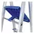 Escalera De Aluminio Tijera Mor 5102 Plateada Y Azul en internet