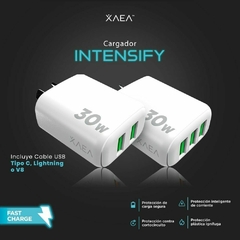 CARGADOR XAEA 30W QC MOD600 INTENSIFY + USB-C - ADneT