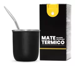 MATE TERMICO ACERO INOXIDABLE BOMBILLA DE REGALO