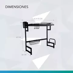 SECA PLATOS PARA COCINA NICTOM EP07 NEGRO en internet