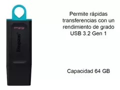 Imagen de PENDRIVE KINGSTON DT EXODIA 64GB USB 3.2