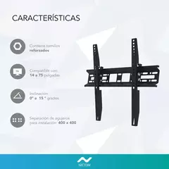 SOPORTE SMART TV NICTOM STVSP03 32-75 PULGADAS FIJO