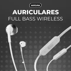 AURICULARES WOLLOW FULL BASS BT - tienda online