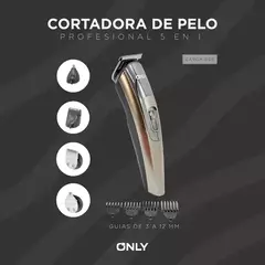 CORTADORA DE PELO ONLY V-011 SILVER - comprar online