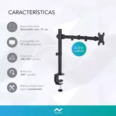 SOPORTE MONITOR NICTOM SM03 - comprar online