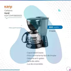 CAFETERA KANJI HOME 800W KJH-CMF800S03 - comprar online