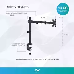 SOPORTE MONITOR NICTOM SM03 - tienda online