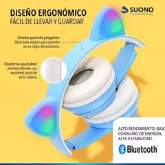 AURICULARES CAT EAR SUONO BT RGB - tienda online
