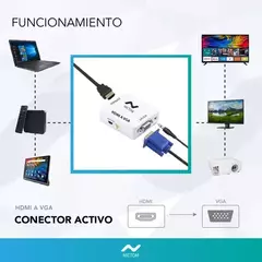 CONVERSOR NICTOM HDMI TO VGA - ADneT