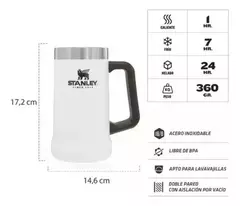 VASO CHOPP CERVECERO STANLEY 710ML CALIDAD PREMIUM en internet