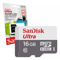 MEMORIA MICRO SD SANDISK ULTRA C10 80MB 16GB en internet