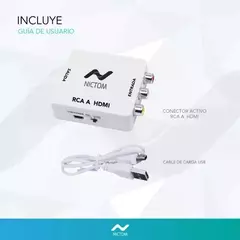 CONVERSOR NICTOM RCA TO HDMI - ADneT