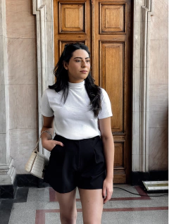 Short Mônaco alfaiataria preto - comprar online
