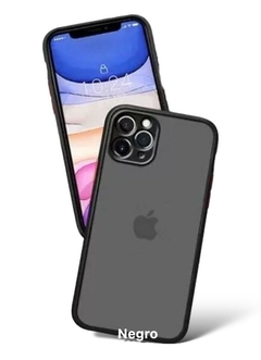 Funda para iPhone 14 PLUS en TPU transparente mate con contorno en color en internet