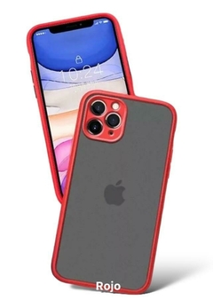 Funda para iPhone 14 PLUS en TPU transparente mate con contorno en color - Curiosidades Jojoc´ss