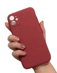 Funda para iPhone 14 PLUS en silicona líquida con protección en área de cámara LUXURY lisa - comprar en línea