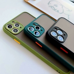 Funda para iPhone 14 PRO en TPU transparente mate con contorno en color - comprar en línea