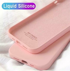 Funda para iPhone 14 PLUS en silicona líquida con protección en área de cámara LUXURY lisa - tienda en línea