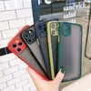Funda para iPhone 14 PLUS en TPU transparente mate con contorno en color