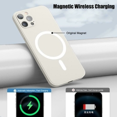 Funda para iPhone 13 PRO Magnetica en silicona liquida lisa con protección en área de camara - Curiosidades Jojoc´ss