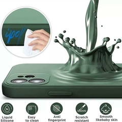 Funda para iPhone 13 en silicona líquida con protección en área de cámara LUXURY lisa