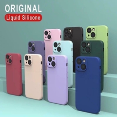 Funda para iPhone 14 PRO en silicona líquida con protección en área de cámara LUXURY lisa - comprar en línea