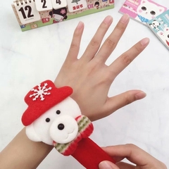 Pulseras tipo Slap Navideñas (PQTE con 4 pzas) - comprar en línea