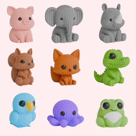 Bichinhos de tricô - Impressão 3D