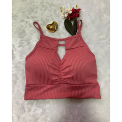 CROPPED FRANZIDO COM RECORTE BLUSINHA BARATO - GM STORE
