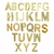 Letras Douradas para Personalização Yaffa