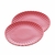 CJ 2 PRATOS RASOS DE PORCELANA PETALA VERMELHO MATT 25cm - loja online