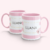 Imagem do Caneca Personalizada Listras Rosas com nome