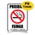 5 Placas Proibido Fumar Sinalização 20x30cm - loja online