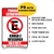 Placa Proibido Estacionar Carga e Descarga Vermelho - comprar online
