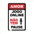 Placa Gamer Amor Jogo Online Não Tem Pause 20x30cm - comprar online