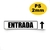 Placa De Sinalização Para Entrada Placa De Entrada Com Seta 100x20cm - loja online