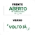 Placa Aberto Ar Condicionado e Volto Já 30x10cm - comprar online