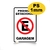 Placa Proibido Estacionar Carro Garagem Portao na internet